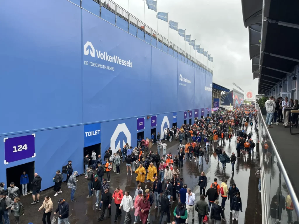 lounge die bij de vip experience van de dutch grand prix zat